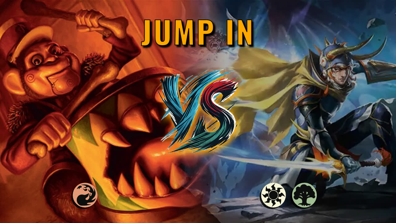 Watch MTG Arena Jump In Video - Mono Red Aggro by Warped Concept VS Selesnya Midrange by MoonMoon - 5e6af9
