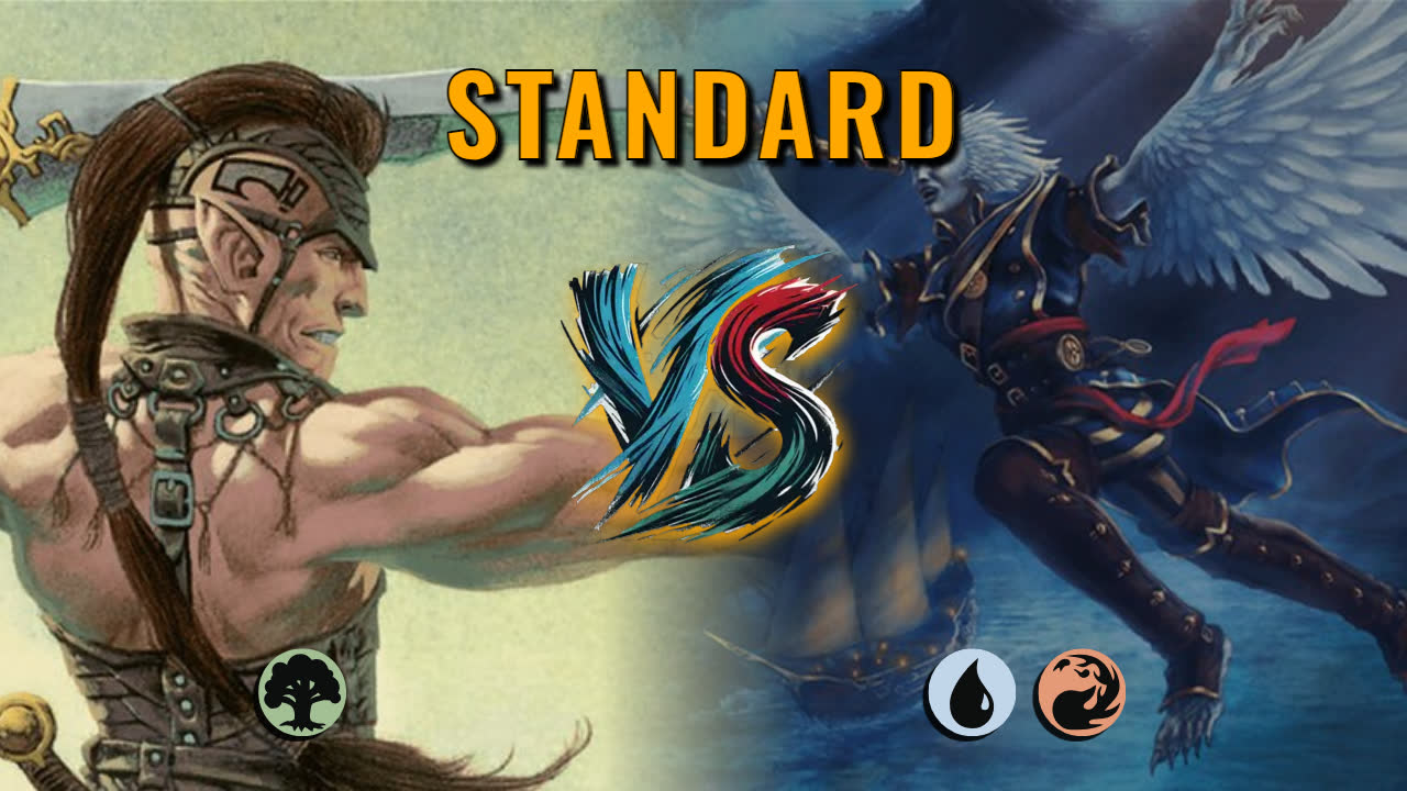 Watch MTG Arena Standard Video - Mono Green Midrange by utku VS Izzet Aggro by MrClean - 87f698