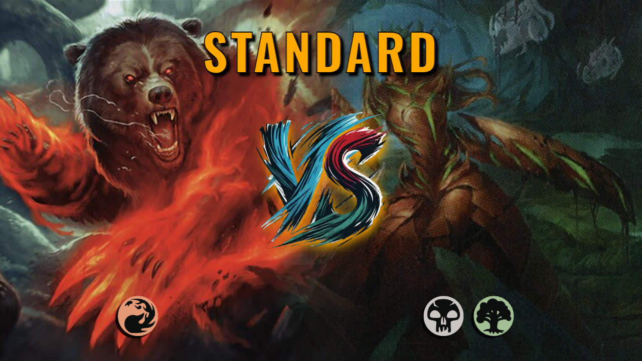 Watch MTG Arena Standard Video - Mono Red Aggro by GBThundaII VS Golgari Aggro by SugarSam - 6604a0