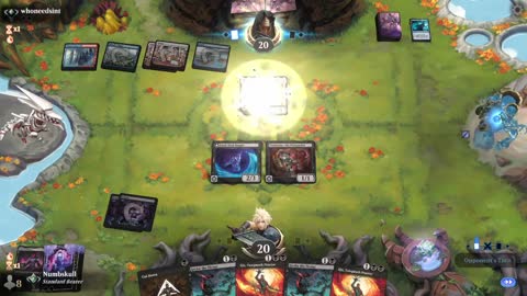 Watch MTG Arena Video Replay - Mono Black Aggro by Numbskull VS Jeskai Midrange by whoneedsint - Traditional Standard Ranked