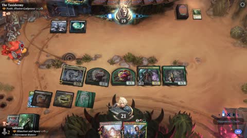 Watch MTG Arena Video Replay - Slimefoot and Squee by saitama VS Nashi, Illusion Gadgeteer by The Taxidermy - Historic Brawl