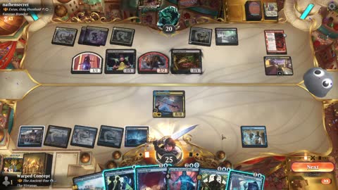 Watch MTG Arena Video Replay - The Ancient One by Warped Concept VS Extus, Oriq Overlord by nathensecret - Historic Brawl