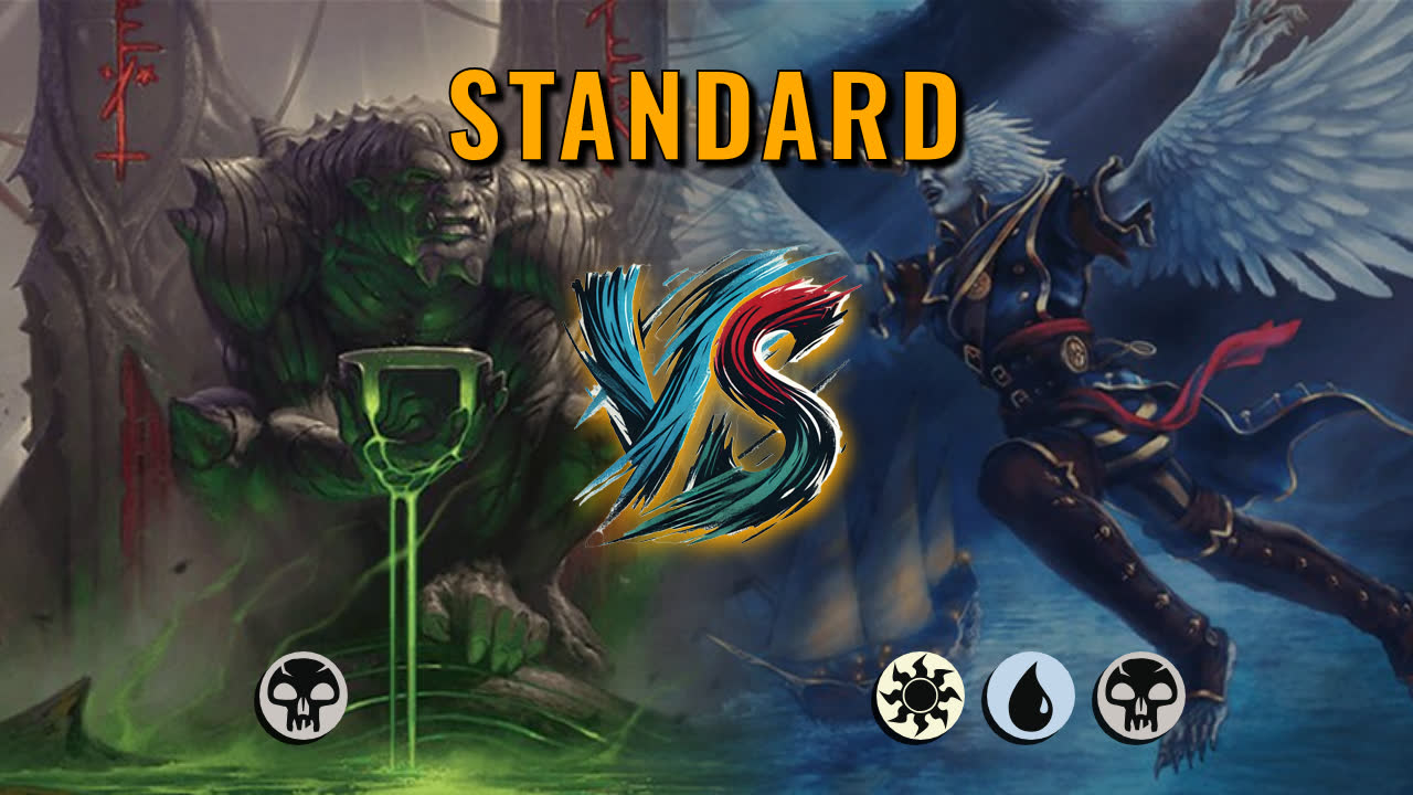 Watch MTG Arena Standard Video - Mono Black Midrange by Numbskull VS Esper Midrange by Dragonfly - cb1d40