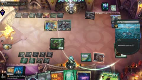 Watch MTG Arena Video Replay - Azusa, Lost but Seeking by saitama VS Nashi, Illusion Gadgeteer by Voltage - Historic Brawl