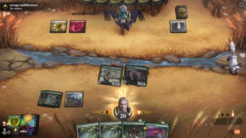 Watch MTG Arena Video Replay - Mono Green Aggro by utku VS Boros Aggro by savage.indifference - Standard Ranked