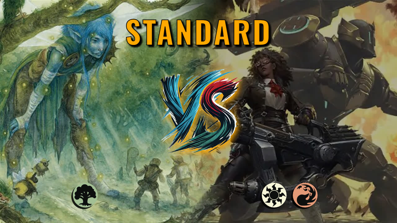 Watch MTG Arena Standard Video - Mono Green Aggro by utku VS Boros Aggro by savage.indifference - d941ad