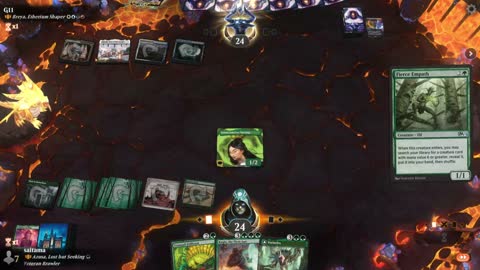 Watch MTG Arena Video Replay - Azusa, Lost but Seeking by saitama VS Breya, Etherium Shaper by G11 - Historic Brawl