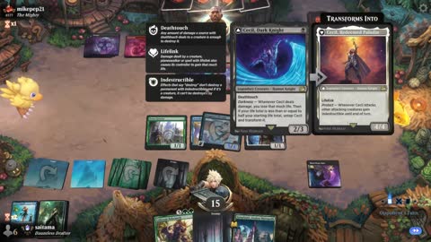 Watch MTG Arena Video Replay - Sultai Midrange by saitama VS Mardu Midrange by mikepep21 - Premier Draft