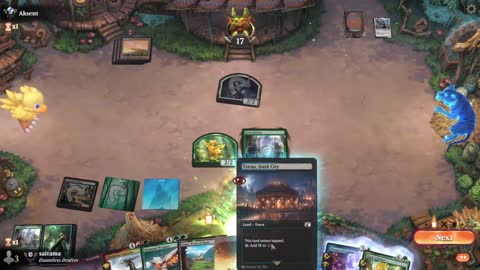 Watch MTG Arena Video Replay - 5 Color Midrange by saitama VS Selesnya Aggro by Aksent - Premier Draft
