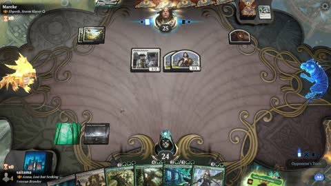 Watch MTG Arena Video Replay - Azusa, Lost but Seeking by saitama VS Elspeth, Storm Slayer by Mareke - Historic Brawl