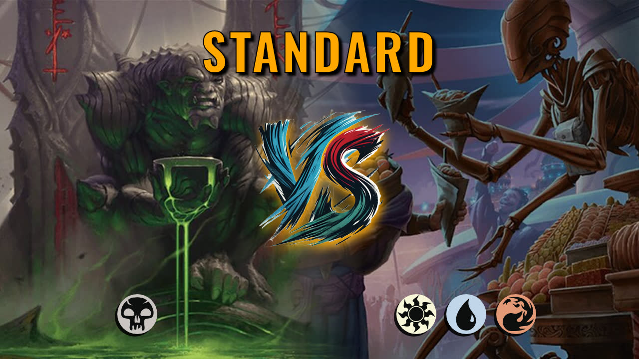 Watch MTG Arena Standard Video - Mono Black Midrange by Numbskull VS Jeskai Midrange by Rafik - a28d03