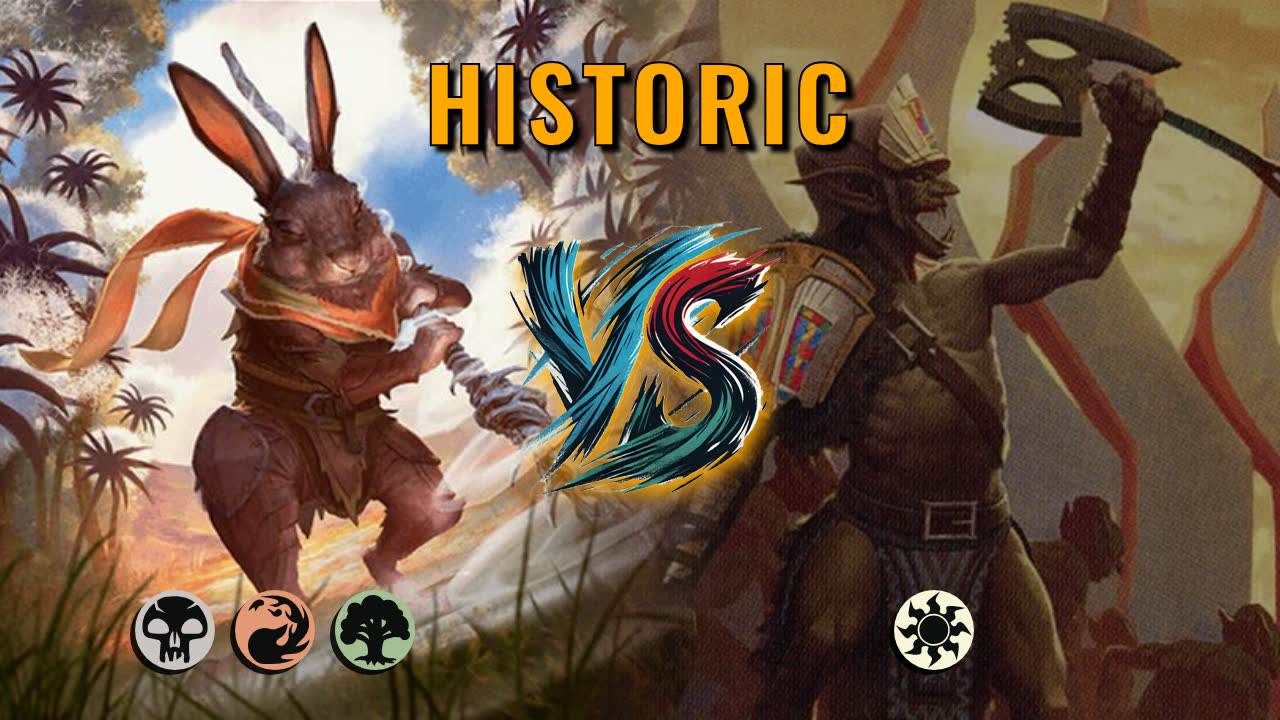 Watch MTG Arena Historic Video - Jund Aggro by CunicoliGoblin VS Mono White Aggro by Ragnarok42016 - d4d950