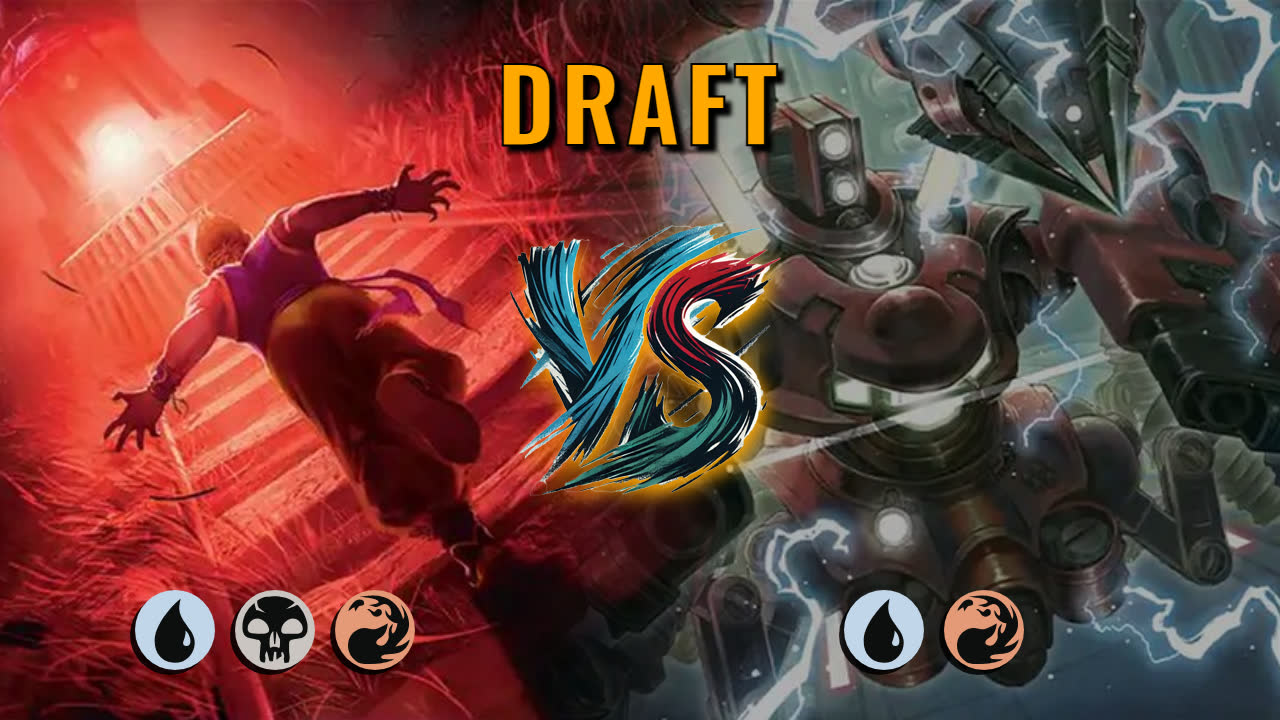 Watch MTG Arena Draft Video - Grixis Midrange by Numbskull VS Izzet Aggro by Smajt - 9c7f03