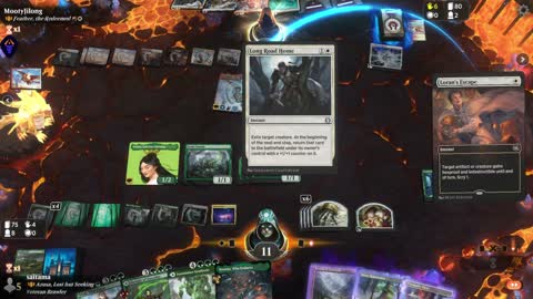 Watch MTG Arena Video Replay - Azusa, Lost but Seeking by saitama VS Feather, the Redeemed by MootyJilong - Historic Brawl