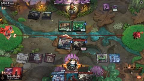 Watch MTG Arena Video Replay - Izzet Midrange by CunicoliGoblin VS Mono Green Midrange by hobbit_dragon - Standard Event