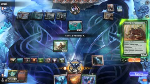 Watch MTG Arena Video Replay - Temur Midrange by DamienF16 VS Azorius Midrange by LTMTG - Chromatic Cube Draft