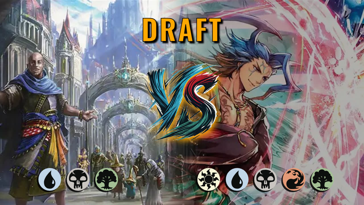 Watch MTG Arena Draft Video - Sultai Midrange by saitama VS 5 Color Midrange by FTK75 - b12aeb