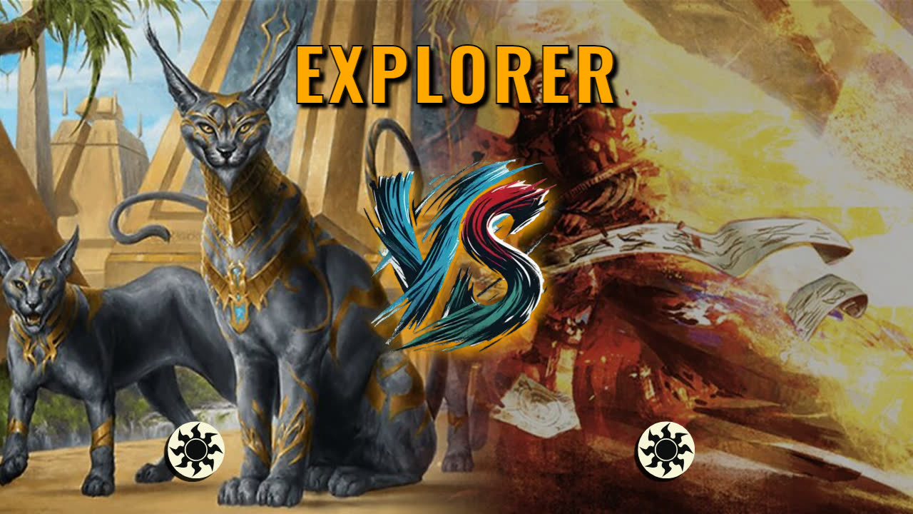 Watch MTG Arena Explorer Video - Mono White Aggro by Khat VS Mono White Midrange by NikhilBS - d3f75e
