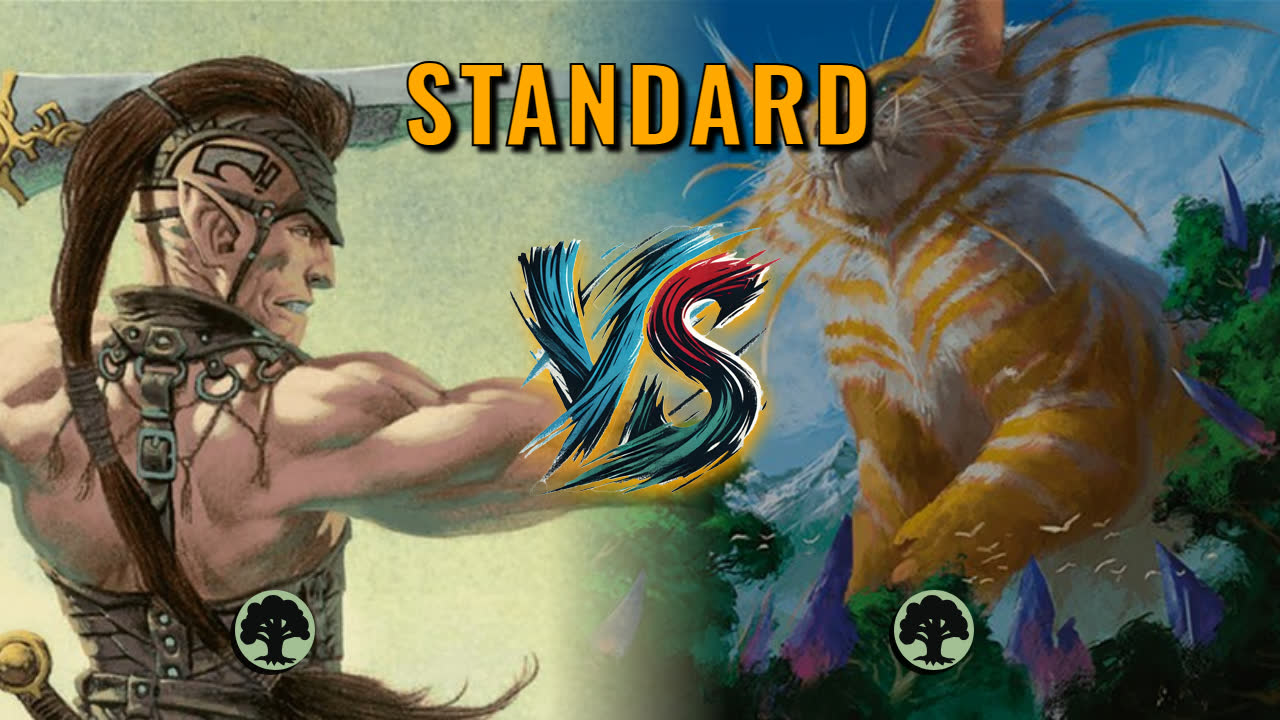 Watch MTG Arena Standard Video - Mono Green Aggro by utku VS Mono Green Control by HalvinAndCobbes - 62b2a7
