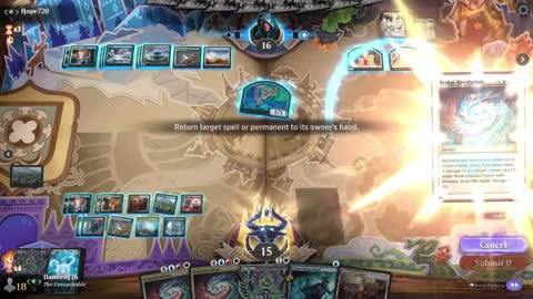 Watch MTG Arena Video Replay - 4c Control by DamienF16 VS Azorius Control by Hope720 - Traditional Standard Ranked