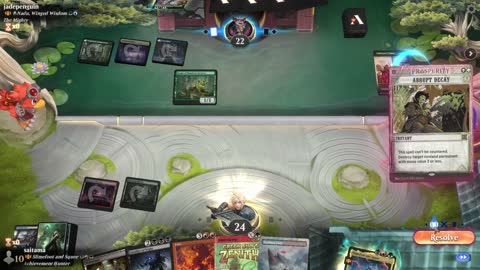 Watch MTG Arena Video Replay - Slimefoot and Squee by saitama VS A-Nadu, Winged Wisdom by jadepenguin - Historic Brawl