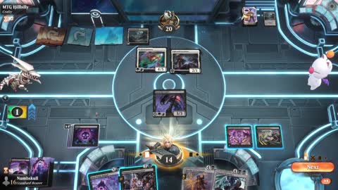 Watch MTG Arena Video Replay - Mono Black Midrange by Numbskull VS Azorius Midrange by MTG Hillbilly - Prerelease Standard Bo1 EOE