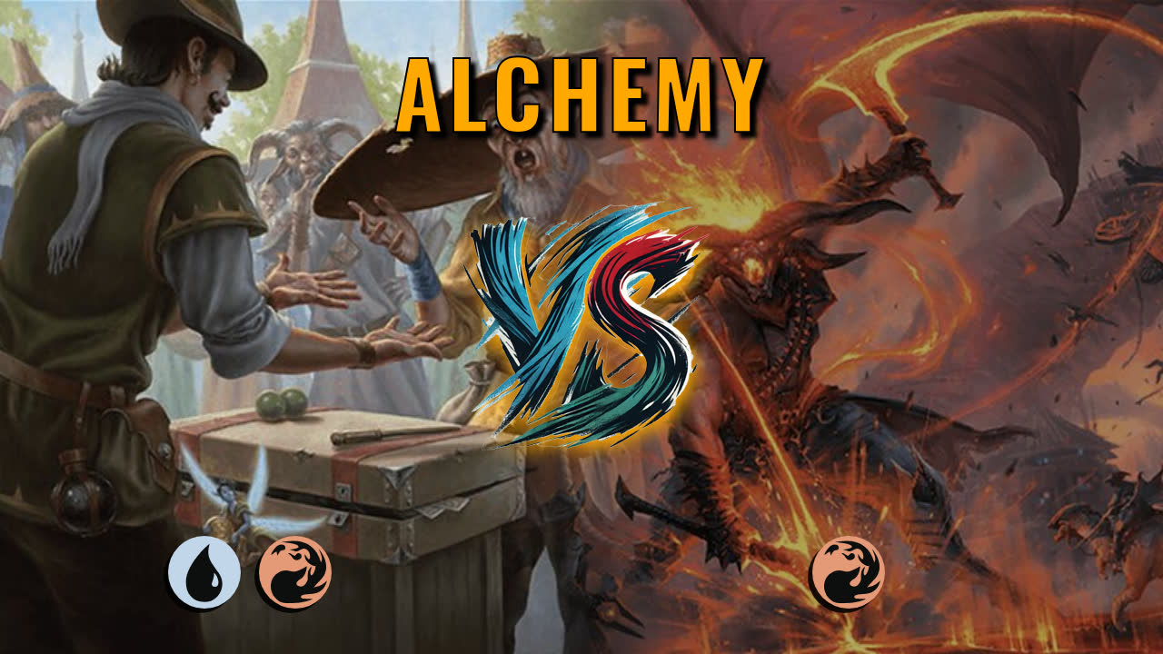 Watch MTG Arena Alchemy Video - Izzet Midrange by CunicoliGoblin VS Mono Red Aggro by muskel77 - 152699