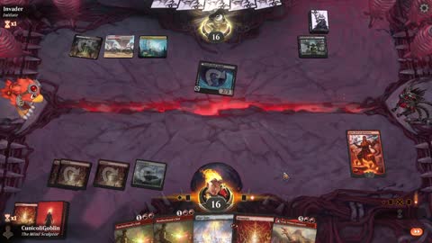 Watch MTG Arena Video Replay - Mono Red Midrange by CunicoliGoblin VS Mardu Midrange by Invader - Standard Play