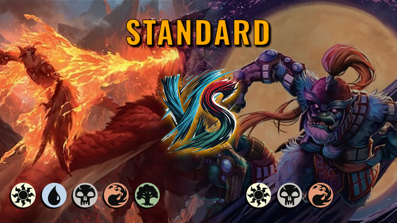 Watch MTG Arena Standard Video - 5 Color Midrange by saitama VS Mardu Midrange by Pallais - e44e9a