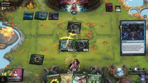 Watch MTG Arena Video Replay - Mono Green Midrange by CunicoliGoblin VS Dimir Aggro by Darktemp - MWM Standard Pauper