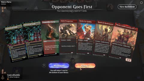 Watch MTG Arena Video Replay - Gruul Aggro by CunicoliGoblin VS Bant Control by Maico Paiva - Traditional Historic Play