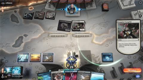 Watch MTG Arena Video Replay - Azorius Midrange by DamienF16 VS Mardu Aggro by trhinow - Standard Traditional Ranked