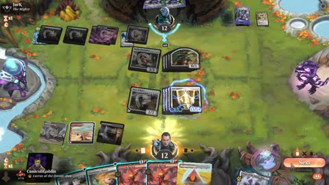 Watch MTG Arena Video Replay - Boros Aggro by CunicoliGoblin VS Simic Control by JurK - Traditional Historic Ranked