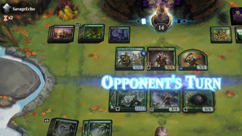 Watch MTG Arena Video Replay - Mono Green Midrange by utku VS Golgari Midrange by SavageEcho - Standard Ranked