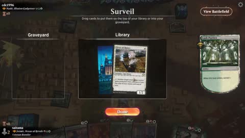 Watch MTG Arena Video Replay - Jetmir, Nexus of Revels by saitama VS Nashi, Illusion Gadgeteer by cdc1996 - Historic Brawl
