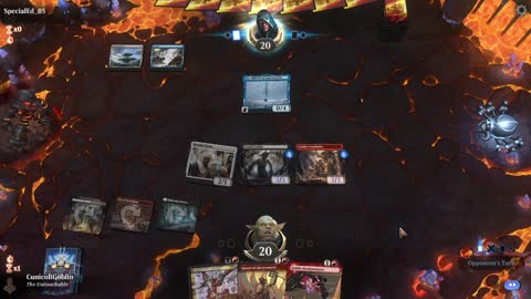 Watch MTG Arena Video Replay - Rakdos Aggro by CunicoliGoblin VS Jeskai Midrange by SpecialEd_85 - Traditional Historic Play