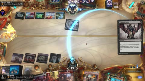 Watch MTG Arena Video Replay - Crucias, Titan of the Waves by saitama VS Nicol Bolas, Dragon-God by Anonyman41 - Historic Brawl