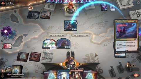 Watch MTG Arena Video Replay - Izzet Control by CunicoliGoblin VS Izzet Aggro by Saul Ring - Alchemy Ranked