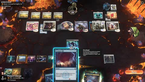 Watch MTG Arena Video Replay - The Ancient One by Warped Concept VS Baird, Steward of Argive by ayimwicked - Historic Brawl