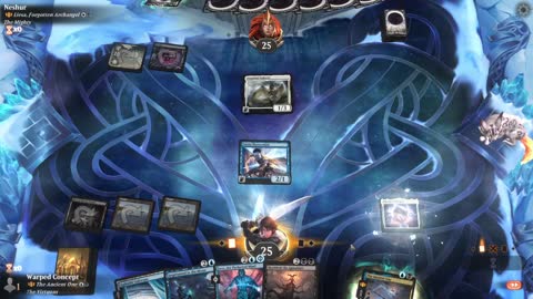 Watch MTG Arena Video Replay - The Ancient One by Warped Concept VS Liesa, Forgotten Archangel by Neshur - Historic Brawl