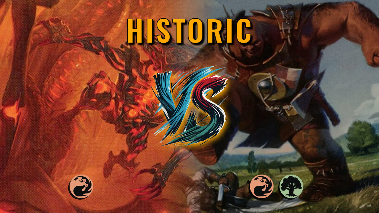 Watch MTG Arena Historic Video - Mono Red Aggro by CunicoliGoblin VS Gruul Midrange by FBSTORM - cef902