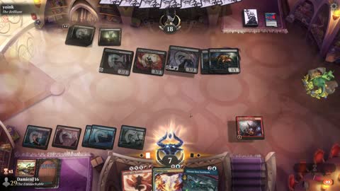 Watch MTG Arena Video Replay - Grixis Midrange by DamienF16 VS Mono Black Midrange by yoink - Chromatic Cube Draft