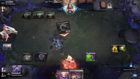 Watch MTG Arena Video Replay - Mono Black Midrange by Numbskull VS Mono Black Midrange by jerbull88 - Traditional Pioneer Ranked