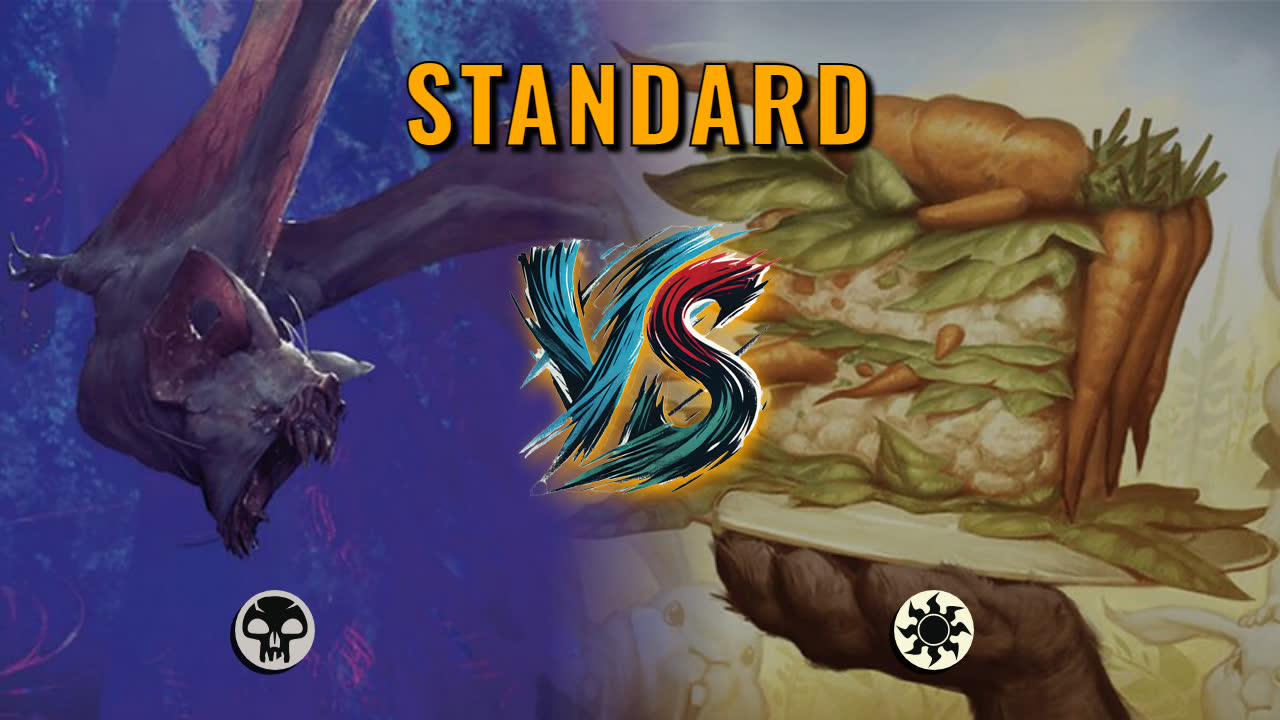 Watch MTG Arena Standard Video - Mono Black Midrange by CunicoliGoblin VS Mono White Midrange by ilikecards - 51073a