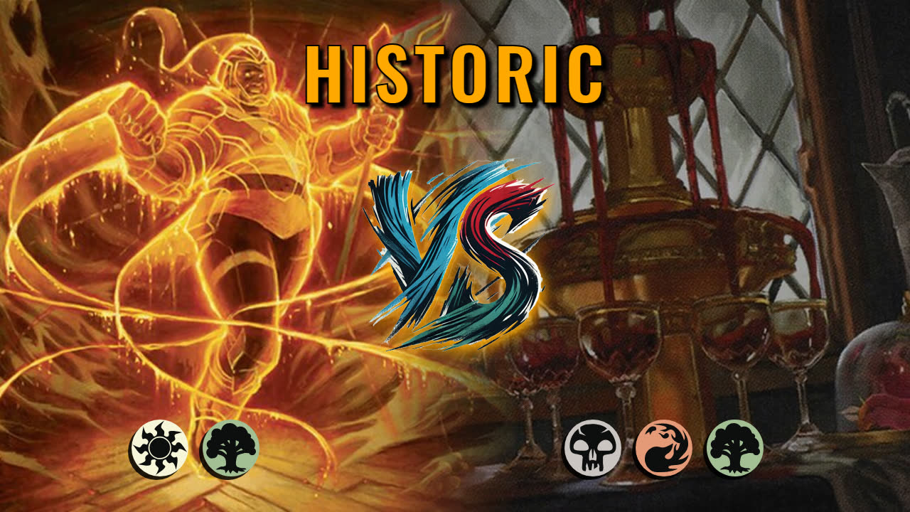 Watch MTG Arena Historic Video - Selesnya Midrange by CunicoliGoblin VS Jund Midrange by Dark Blood - 85317f