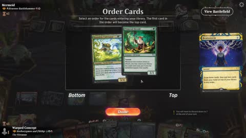 Watch MTG Arena Video Replay - Borborygmos and Fblthp by Warped Concept VS A-Bruenor Battlehammer by Mermeid - Historic Brawl