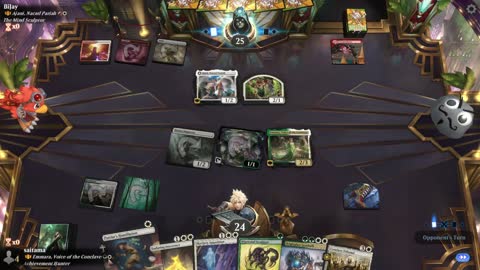 Watch MTG Arena Video Replay - Emmara, Voice of the Conclave by saitama VS Ajani, Nacatl Pariah by BiJay - Historic Brawl