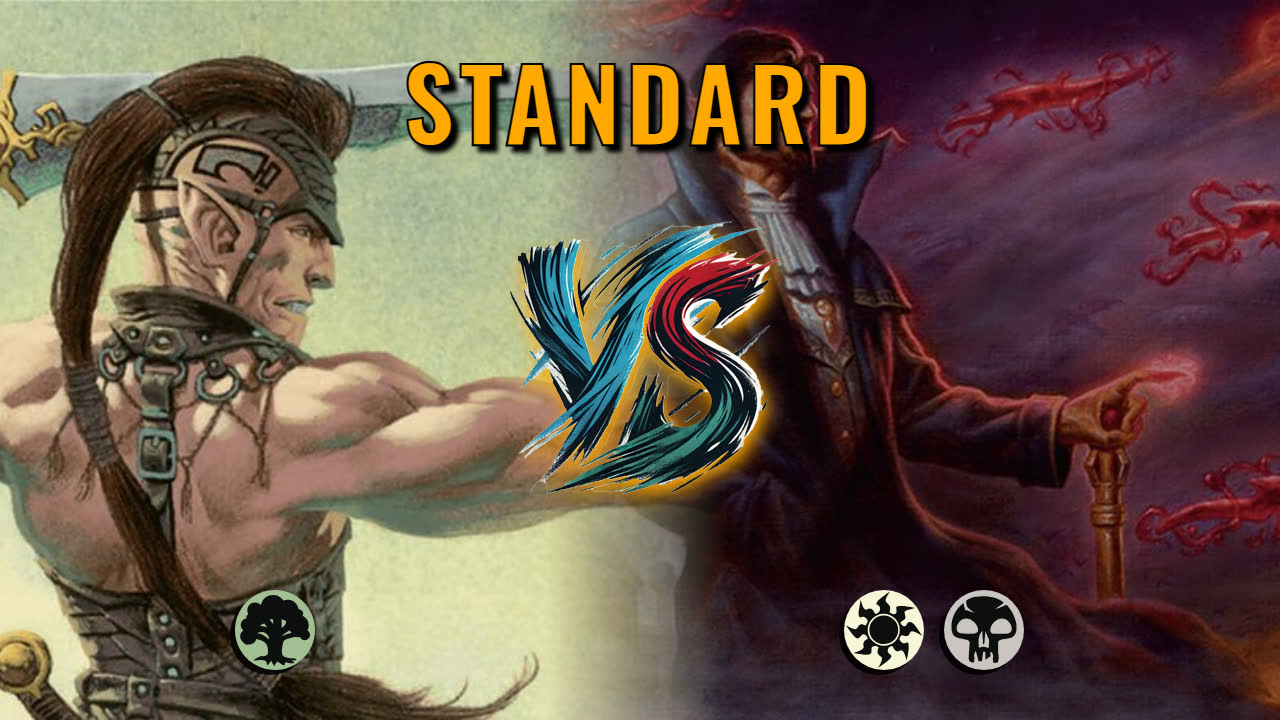 Watch MTG Arena Standard Video - Mono Green Aggro by utku VS Orzhov Aggro by KirLinx - 600cbf