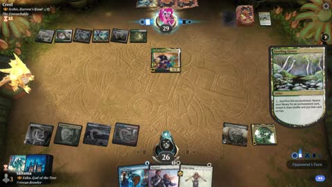 Watch MTG Arena Video Replay - Esika, God of the Tree // The Prismatic Bridge by saitama VS Sythis, Harvest's Hand by Creel - Historic Brawl
