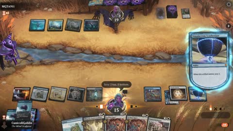 Watch MTG Arena Video Replay - Azorius Midrange by CunicoliGoblin VS Dimir Midrange by MGTA911 - Standard Event